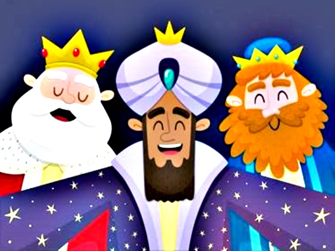 Tři králové u Ovečkového betlému 1